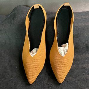 Slocyclub Womens Flats Classic Pointed Toe Slip On Ballet Brown sz 8 NWOB